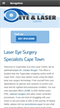 Mobile Screenshot of eyelaserclinic.co.za